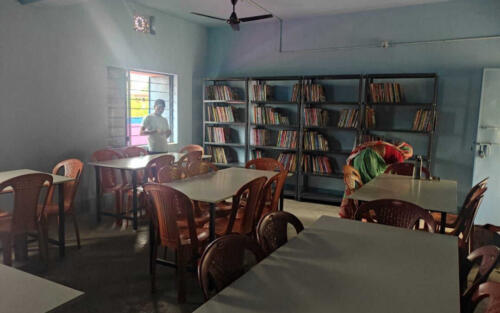 Library at FTE school outside Jamshedpur